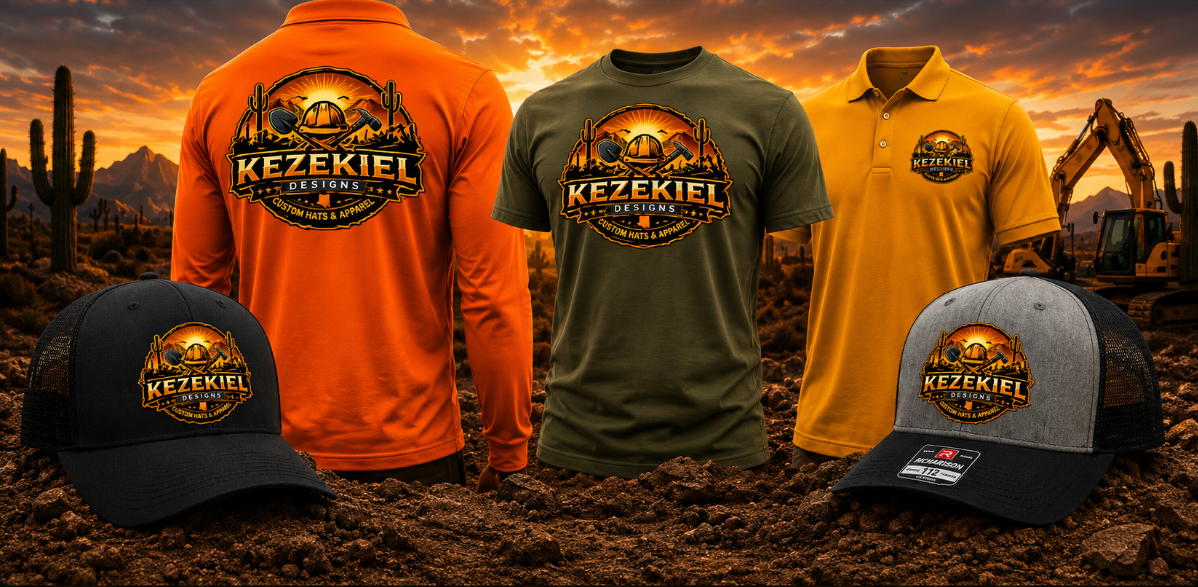 Kezekiel Designs custom apparel and hats